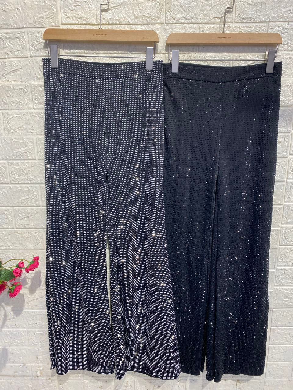 Pantalone con strass